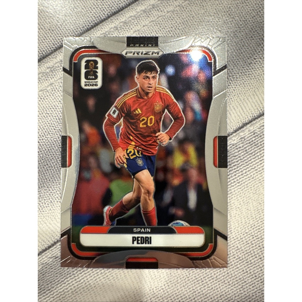 2026 Panini Prizm FIFA World Cup Pedri #80 Silver Prizm Spain Soccer Card